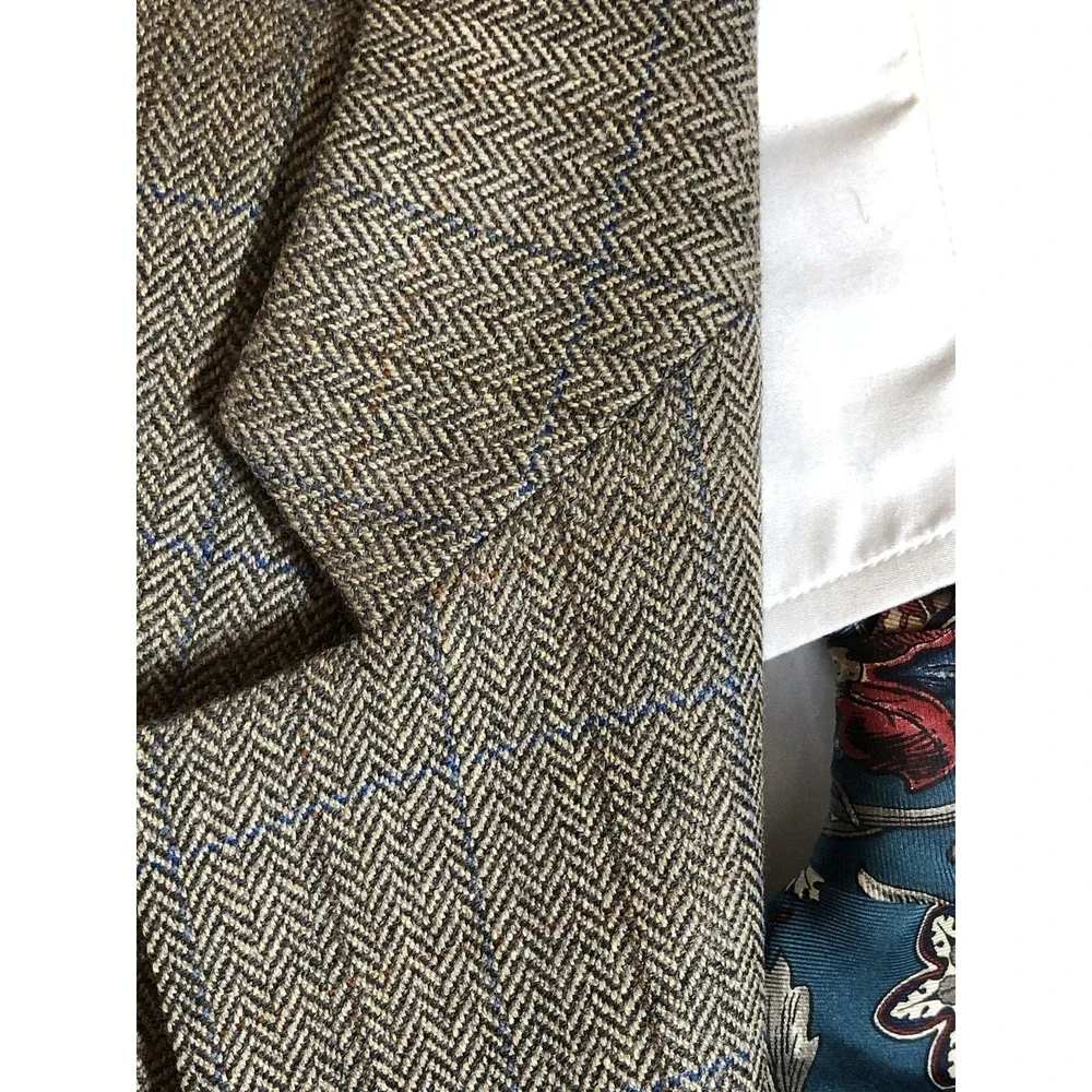 Lauren Ralph Lauren Blazer Mens 42R Brown Wool Suit Coat Jacket Classic